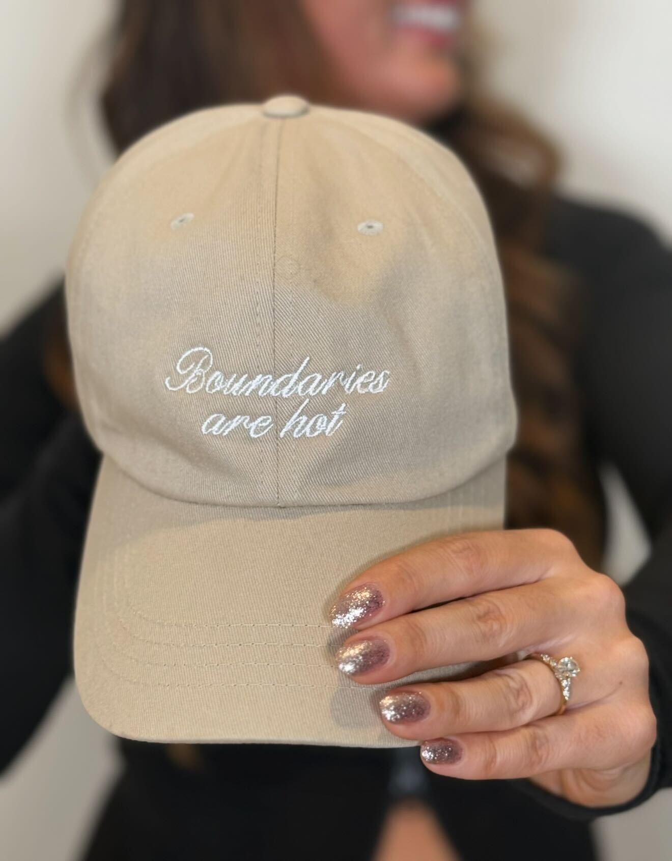 Exclusive Let's Get Vulnerable Podcast Merch: "Boundaries are Hot" Hat